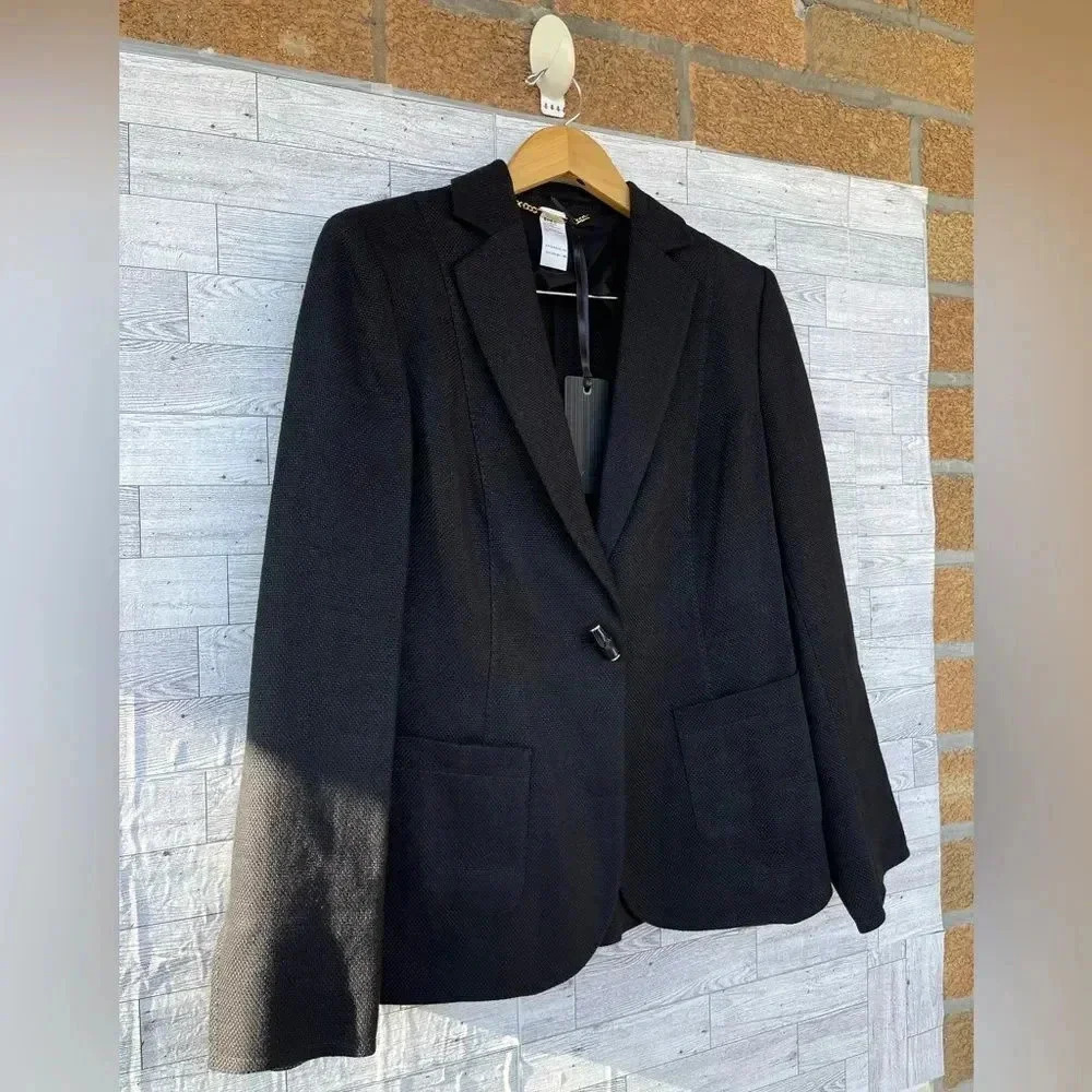 Les Copains Made In Italy linen blend blazer  48/12 - Picture 3 of 15